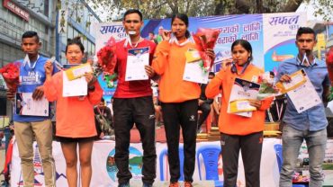 पोखरा १० किमी दौड पुरुषतर्फ तीर्थ र महिलातर्फ एपिएफकी फूलमतीलाई उपाधि