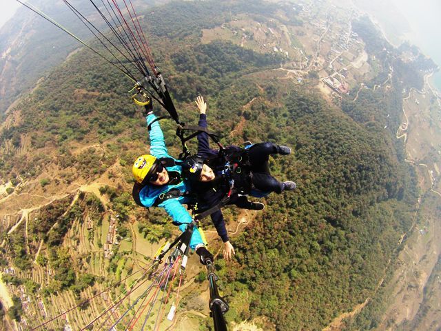 Paragliding adventures in Pokhara