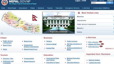 eGovernment eServices Nepal government portal