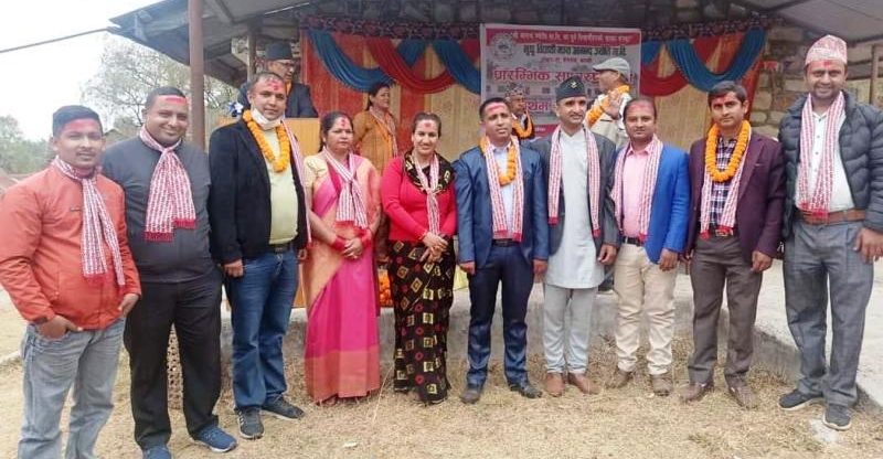 भु.पू. विद्यार्थी मञ्च आनन्द ज्योति माविको अध्यक्षमा अधिकारी