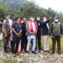 मुख्यमन्त्री पोखरेलद्वारा एन्फा टेक्निकल सेन्टर निर्माणस्थल अवलोकन