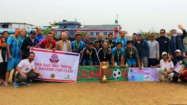 बगर भाई खलक भेट्रान्स फुटबलको उपाधि मिया सान मियालाई