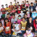 घरेलु श्रमिक बालबालिकालाई शैक्षिक सामग्री वितरण