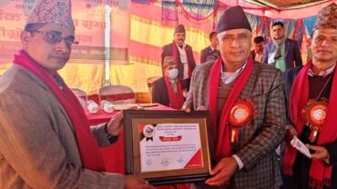 पर्यटनसंग कृषि जोडेर मात्र प्रदेशको समृद्धि सम्भव छः मन्त्री बराल, पत्रकार पौडेल सम्मानित