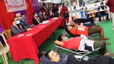 फेन्सी तथा रेडिमेड व्यवसाय संघको रक्तदान कार्यक्रम