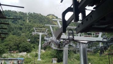 पोखरामा बन्दै गरेको केवलकार लकडाउनले ढिलो