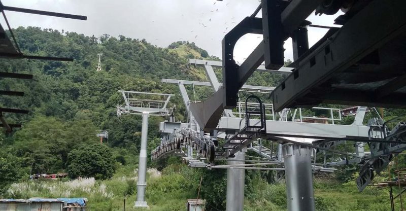 पोखरामा बन्दै गरेको केवलकार लकडाउनले ढिलो