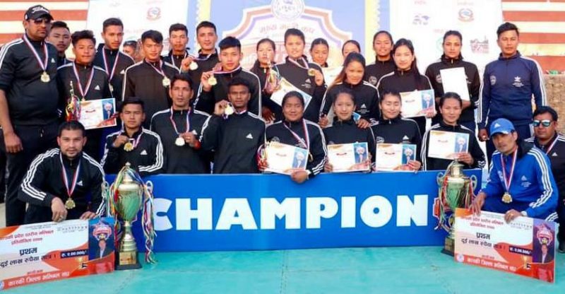 मुख्यमन्त्री कप महिला भलिबलको उपाधि महिला तर्फ म्याग्दी र पुरुष तर्फ तनहुँ लाई