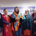 नेपाल स्टारको टप ८ मा प्रवेश गर्न सफल एलिना गुरुङलाई पोखरामा स्वागत