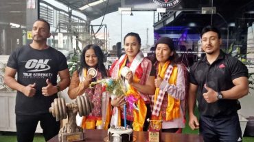 पावर लिफ्टिङ नेशनल च्याम्पियन ज्योती र कास्य पदक विजेता पुनमलाई सम्मान