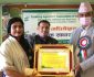 पत्रकार जमुना शर्मा सम्मानित