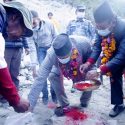गोर्खाको आरुघाट गाउपालिकामा एक मोटरेवल पुल र दुई झोलुङ्गेपुलको सिलान्यास