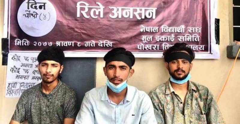 कास्की काँग्रेस पोविविमा, नेवि संघको अनसनमा एक्यवद्वता