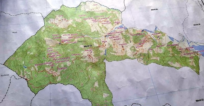 नयाँ नक्सामा पोखरा २३ को सिमा मिचिएको पोखरा २३ को आपत्ति