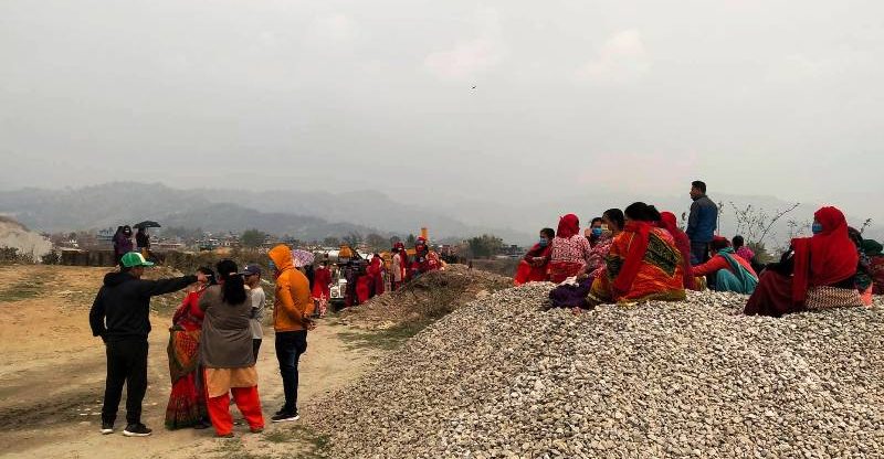 पोखरा १४ चाउथेका बासीन्दा आन्दोलीत, आसफाल्ट प्लान्टमा आवरोध