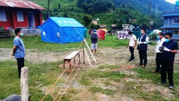 भलाम ¥यालेचौरको क्वारेन्टिनलाई सहयोग गर्दै क्वारेन्टिनबाट घर फर्किए