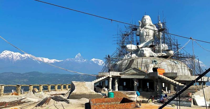 पोखराको पुम्दीकोटमा ५१ फिट अग्लो शिव मूर्ति