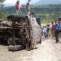 कास्कीको मेलबोटमा टिप्पर दुर्घटना तस्बिर सौजन्यः रमेश क्षत्री