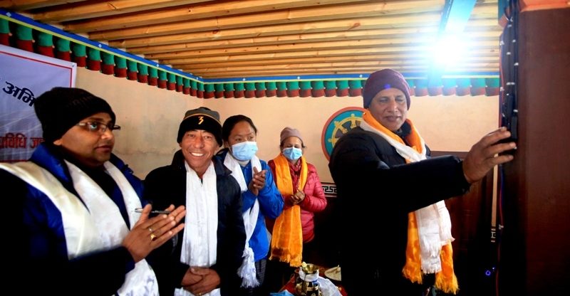 उपल्लो मुस्ताङको अर्का गाउबाट उज्यालो गण्डकी प्रदेश घोषणा अभियानको सुरुवात