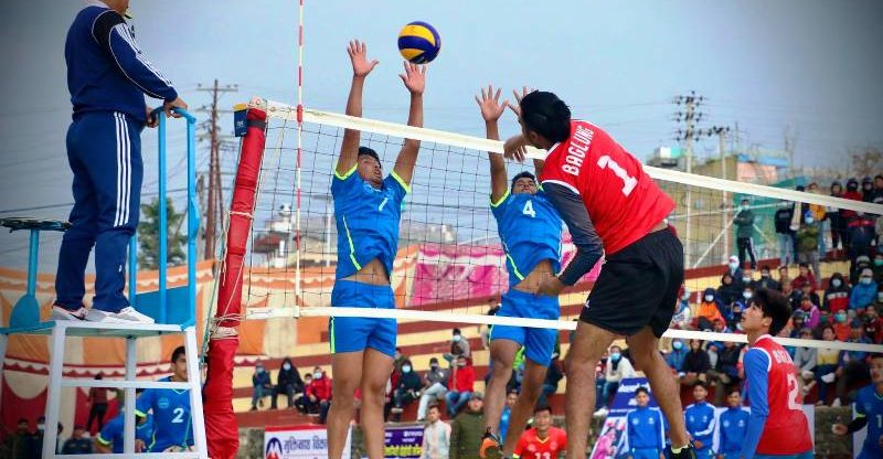 पोखरामा मुख्यमन्त्री कप भलिबल प्रतियोगिता शुरु, कास्की पहिलो खेलमा पराजित