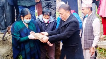 पोखरा ७ को वडा कार्यालय शिलान्यास, १ करोड ८० लाख लागत